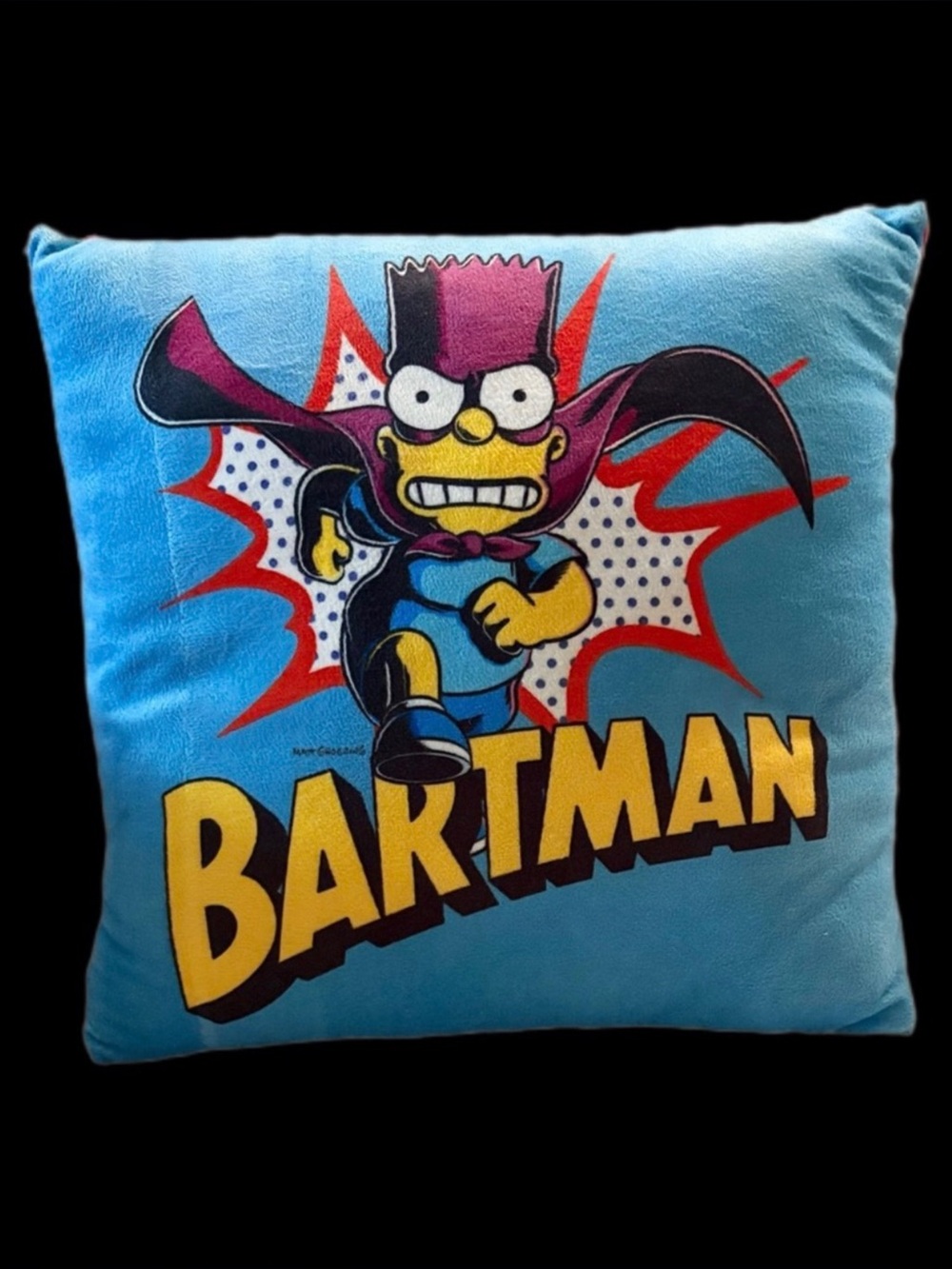 Bartman Throw Pillow The Simpsons - Bart Simpson Retro Decor